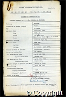 Workmen’s Compensation Act form for William H. Harrison, aged 37, Filler at Britain Colliery