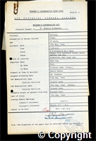 Workmen’s Compensation Act form for Francis Hitchcock, aged 39, Fixer at Britain Colliery