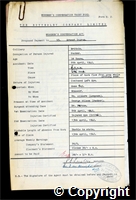 Workmen’s Compensation Act form for Ernest Ingram, aged 50, Packer at Britain Colliery