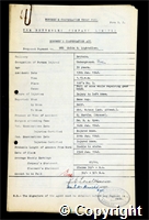Workmen’s Compensation Act form for Colin S. Lightoller, aged 39, Underground Fitter at Britain Colliery