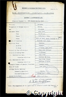Workmen’s Compensation Act form for George Murfin (Jun), aged 42, Filler at Britain Colliery