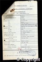 Workmen’s Compensation Act form for Thomas Blount, aged 62, Gummer at Britain Colliery
