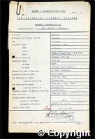Workmen’s Compensation Act form for Richard A. Thurman, aged 40, Corporal at Britain Colliery