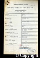 Workmen’s Compensation Act form for Herbert Upton, aged 26, Chainman at Britain Colliery
