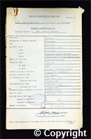 Workmen’s Compensation Act form for George J. Rodgers, aged 41, Brakesman at Britain Colliery