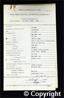 Workmen’s Compensation Act form for William F. Soult, aged 31, Cutterman at Britain Colliery