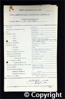 Workmen’s Compensation Act form for Thomas Turner, aged 42, Corporal at Britain Colliery