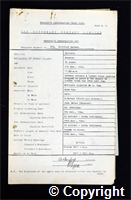 Workmen’s Compensation Act form for Clifford Barber, aged 34, Shunter at Britain Colliery
