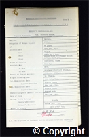 Workmen’s Compensation Act form for Clifford Weston, aged 27, Filler at Britain Colliery