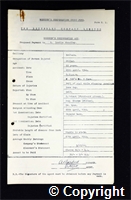 Workmen’s Compensation Act form for Leslie Wheatley, aged 22, Filler at Britain Colliery