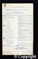 Workmen’s Compensation Act form for Alfred P. Clarke, aged 60, Packer at Britain Colliery