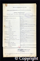 Workmen’s Compensation Act form for Alfred Dooley, aged 33, Borer at Britain Colliery