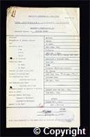 Workmen’s Compensation Act form for William Foulk, aged 53, Deputy at Britain Colliery