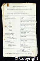 Workmen’s Compensation Act form for George Freeman, aged 29, Filler at Britain Colliery