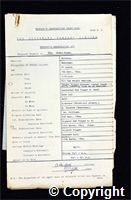 Workmen’s Compensation Act form for James Frost, aged 21, Banksman at Britain Colliery
