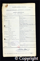 Workmen’s Compensation Act form for George Hague, aged 56, Timber Ganger at Britain Colliery