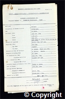 Workmen’s Compensation Act form for Frederick Hutchinson, aged 40, Cutterman at Britain Colliery