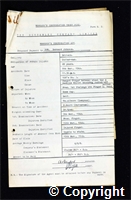 Workmen’s Compensation Act form for Bernard Johnson, aged 28, Cutterman at Britain Colliery