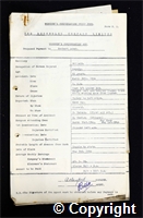 Workmen’s Compensation Act form for Herbert Asher, aged 61, Deputy at Britain Colliery