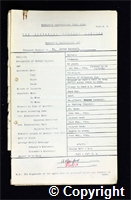 Workmen’s Compensation Act form for Alfred Marshall, aged 59, Timberer at Britain Colliery