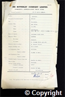 Workmen’s Compensation Act form for Cyril Brough, aged 24, Filler at Britain Colliery