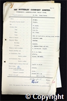 Workmen’s Compensation Act form for Frank Burns, aged 31, Ripper at Britain Colliery