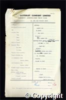 Workmen’s Compensation Act form for John Vincent Abbot, aged 23, Loader End at Britain Colliery