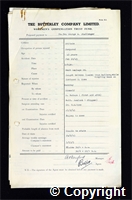 Workmen’s Compensation Act form for George E. Challenger, aged 45, Corporal at Britain Colliery