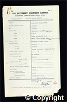 Workmen’s Compensation Act form for William Henry Elliott, aged 48, Labourer at Store Yard Bailey Brook Colliery