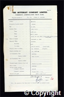 Workmen’s Compensation Act form for Thomas F. Langton, aged 51, Packer at Britain Colliery