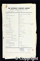 Workmen’s Compensation Act form for Herbert Orson, aged 45, Labourer at Central Stores Bailey Brook Colliery
