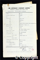 Workmen’s Compensation Act form for Samuel W. Ratcliffe, aged 49, Dataller at Britain Colliery