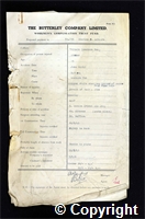 Workmen’s Compensation Act form for Charles F. Ashmore, aged 25, Stoker at Britain (Western Fan) Colliery