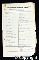 Workmen’s Compensation Act form for Robert Shipman, aged 60, Loader End at Britain Colliery
