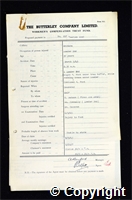 Workmen’s Compensation Act form for Charles Wood, aged 30, Loader End at Britain Colliery