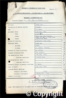 Workmen’s Compensation Act form for George A. Allcock, aged 53, Filler at Denby Hall Colliery