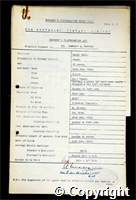 Workmen’s Compensation Act form for Herbert A. Parkin, aged 25, Fixer at Denby Hall Colliery