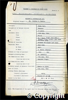 Workmen’s Compensation Act form for Wilfred D. Parkin, aged 51, Erector at Denby Hall Colliery
