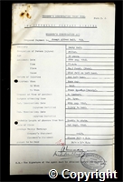 Workmen’s Compensation Act form for Joseph Alfred Ball, aged 33, Filler at Denby Hall Colliery