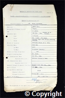 Workmen’s Compensation Act form for Oscar Tomlinson, aged 41, Ripper at Denby Hall Colliery