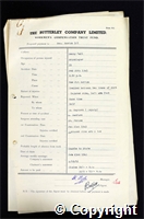 Workmen’s Compensation Act form for George Buxton, aged 35, Bricklayer at Denby Hall Colliery