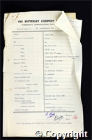 Workmen’s Compensation Act form for William Cumberworth, aged 24, Filler at Denby Hall Colliery