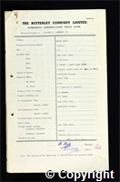 Workmen’s Compensation Act form for George W. Herrett, aged 34, Cutter at Denby Hall Colliery