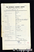 Workmen’s Compensation Act form for Harold Key, aged 25, Filler at Denby Hall Colliery