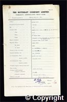 Workmen’s Compensation Act form for Harry Maycock, aged 53, Filler at Denby Hall Colliery