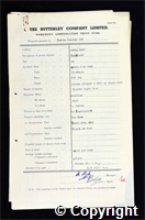 Workmen’s Compensation Act form for Curtis Painter, aged 59, Plate Layer at Denby Hall Colliery