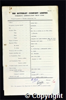 Workmen’s Compensation Act form for Victor Pickering, aged 38, Screener at Denby Hall Colliery