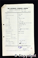 Workmen’s Compensation Act form for Thomas Buxton, aged 41, Deputy at Denby Hall Colliery