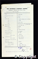 Workmen’s Compensation Act form for George Henry Gale, aged 33, Packer at Denby Hall Colliery