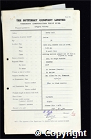 Workmen’s Compensation Act form for Anthony Gregory, aged 31, Cutter at Denby Hall Colliery